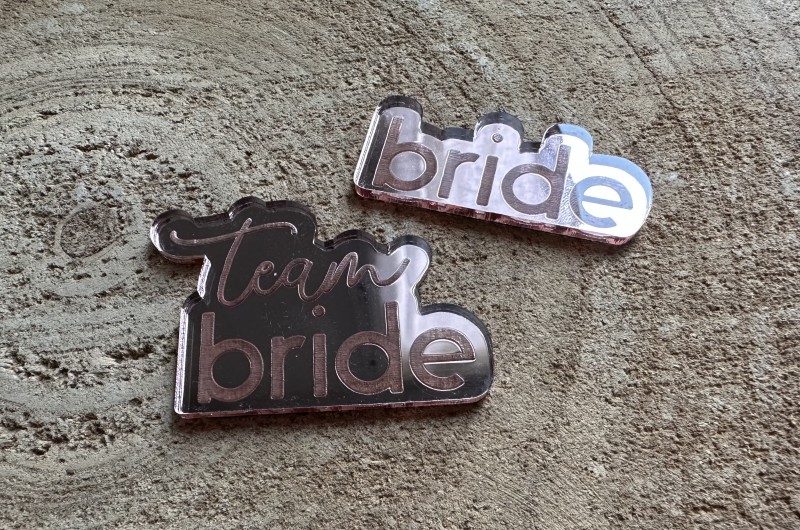 Badge Team Bride et Bride